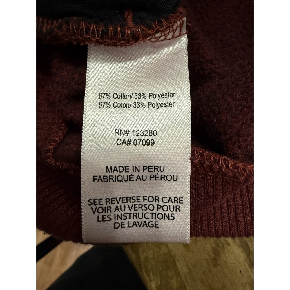 Men's Travis Mathew Sweater 1/4 Button Up Pullover Burgundy Size: 2XL - Picture 12 of 12